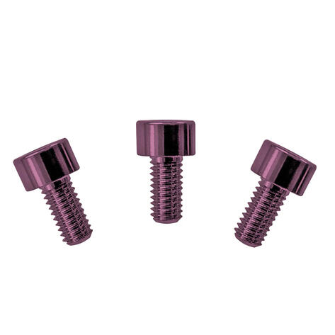 FRNCSPKP - Color Stainless Steel Nut Clamping Screws (3 pcs), Pink