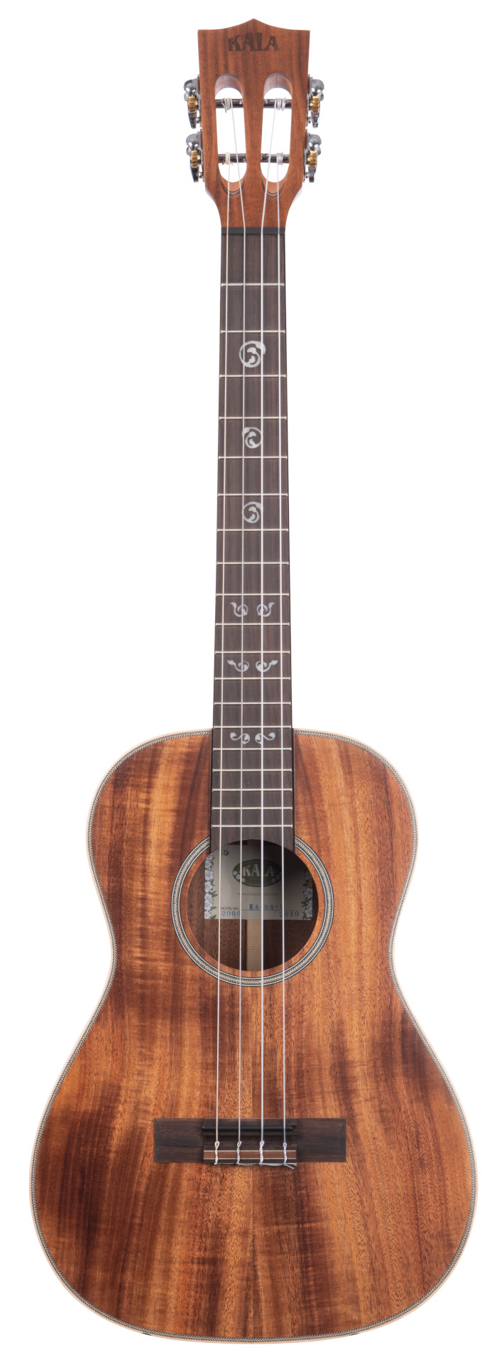 All Solid Acacia Baritone Ukulele, with Case (UC-B)