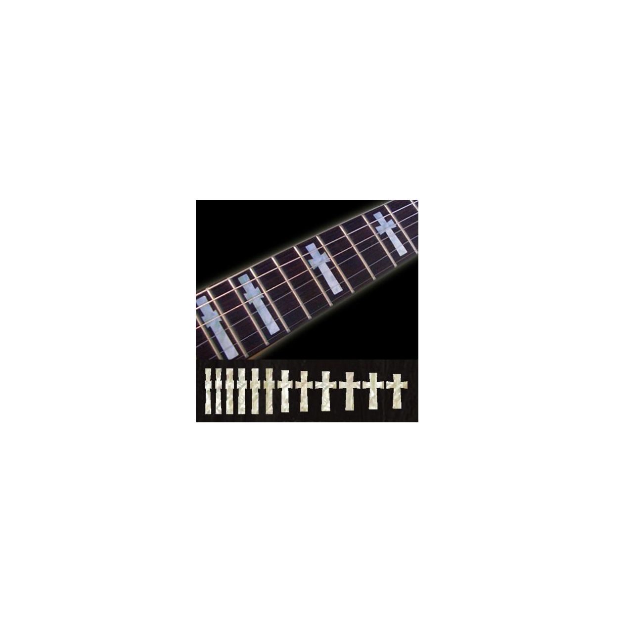 Inlay Stickers, Fret Mark-Iommi Cross (WS)