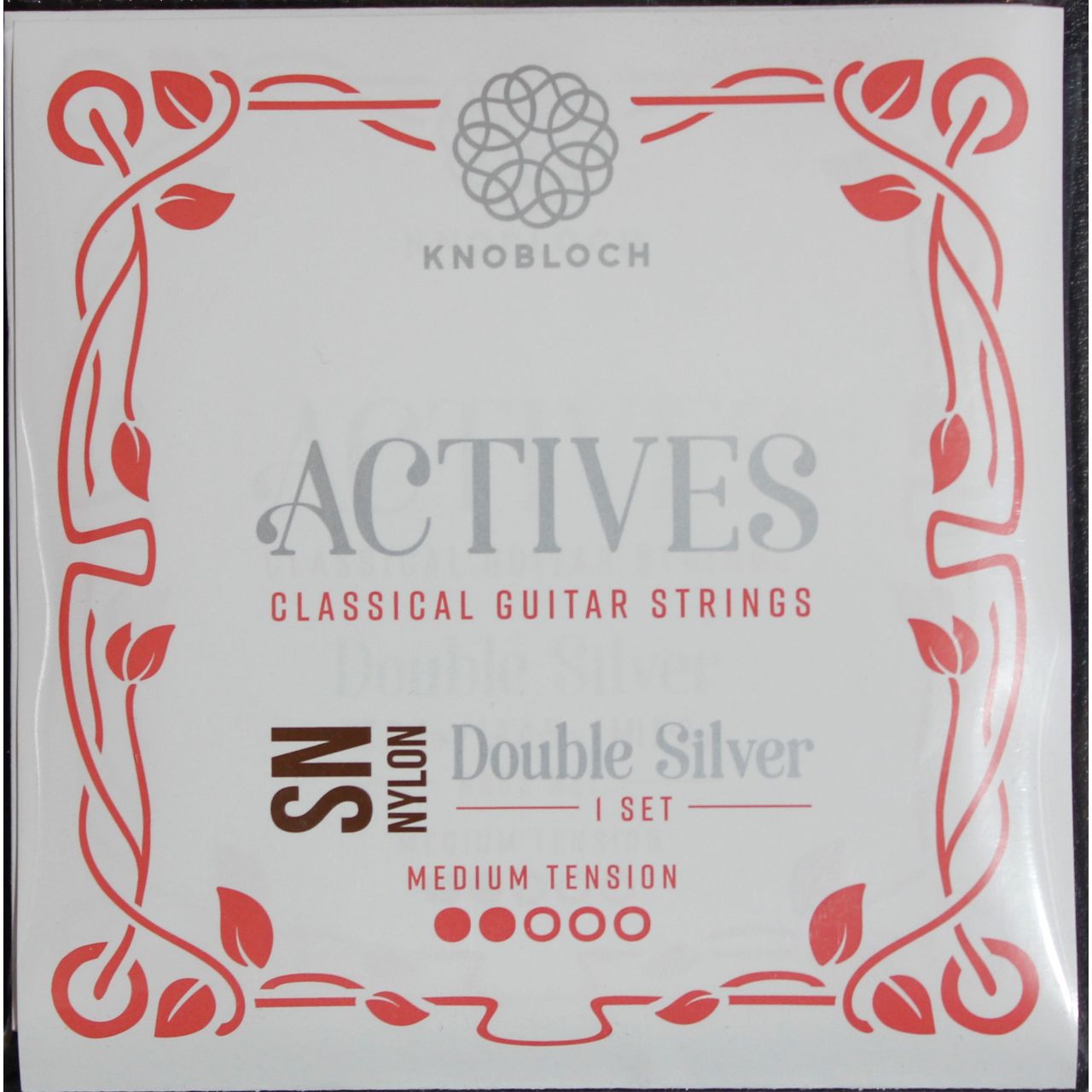 300ADN Actives Double Silver SN Nylon,Set,Medium Tension