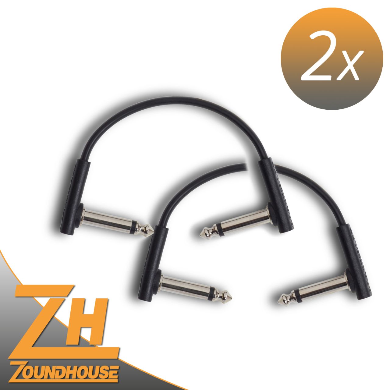 2 x Flat Patch Cable 10 cm - Patchkabel