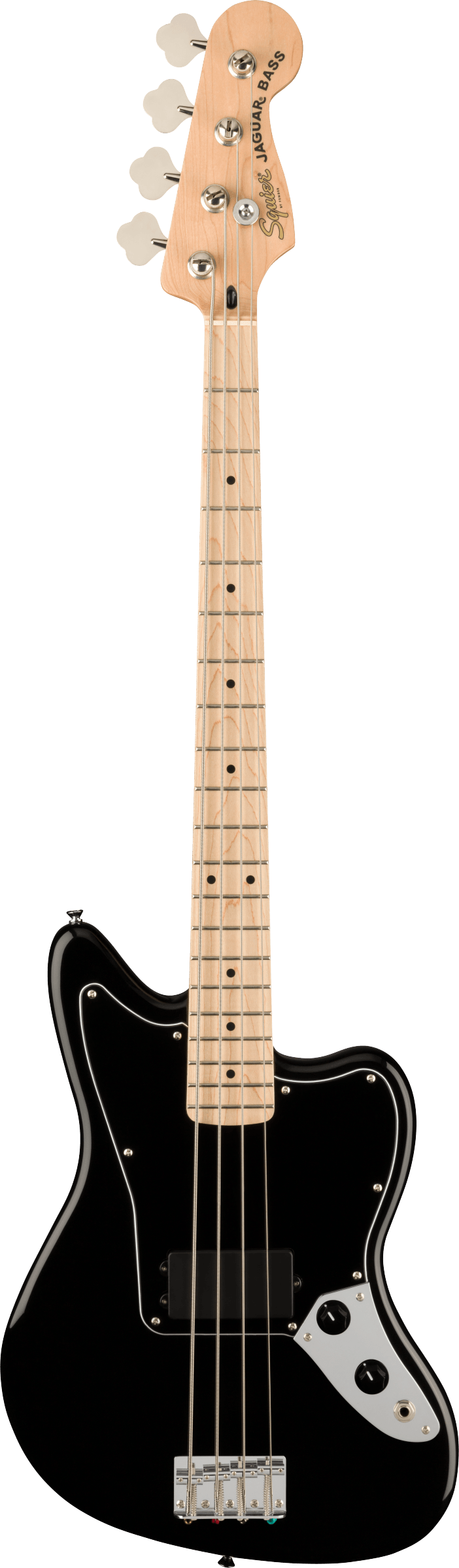 Affinity Series™ Jaguar® Bass H, Maple Fingerboard, Black Pickguard, Black