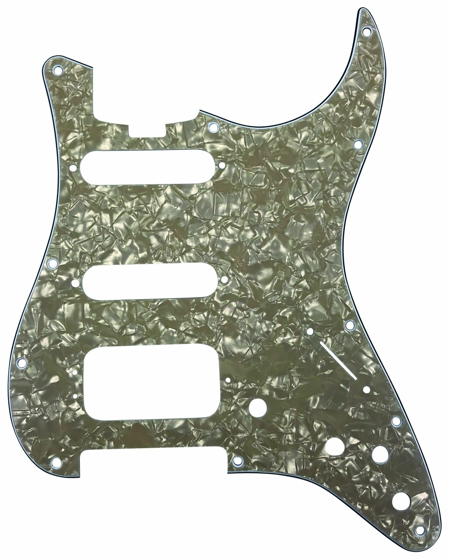 ST-Style HSS Pickguard (DPP ST VNP HSS), Vintage Pearl