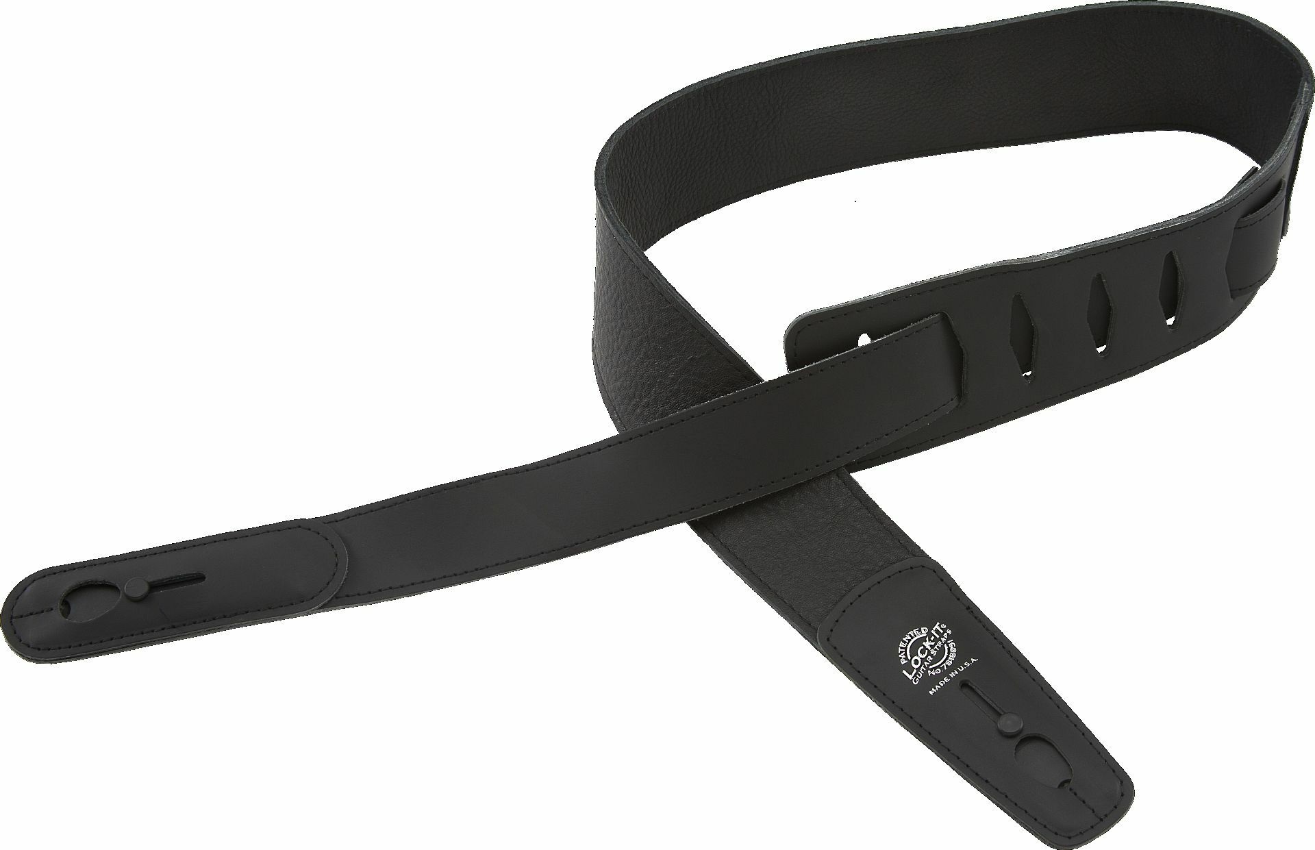 Strap 2.75" Leather (LIS 038 L2.75 BLK), Black 