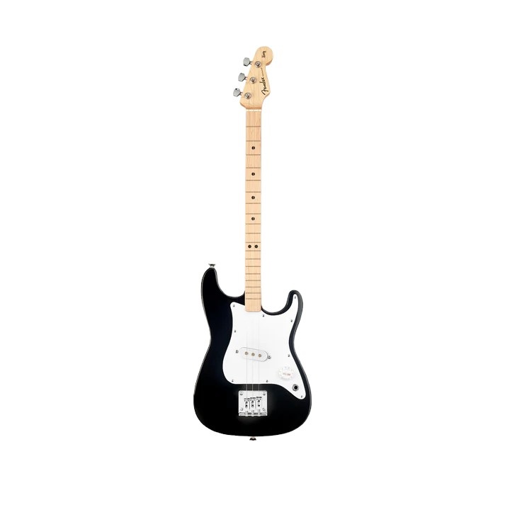 Pro Electric Fender Stratocaster Black, 3-String E-Gitarre