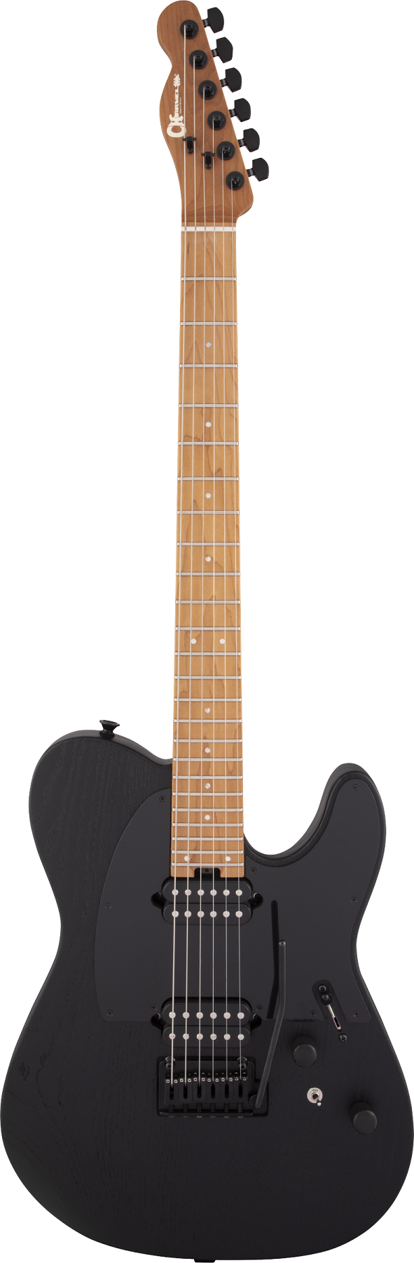 Pro-Mod So-Cal Style 2 24 HH 2PT CM Ash, Caramelized Maple Fingerboard, Black Ash B-Stock