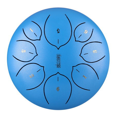 TD6-8 Steel Tongue Drum 6" - Turquoise Blue