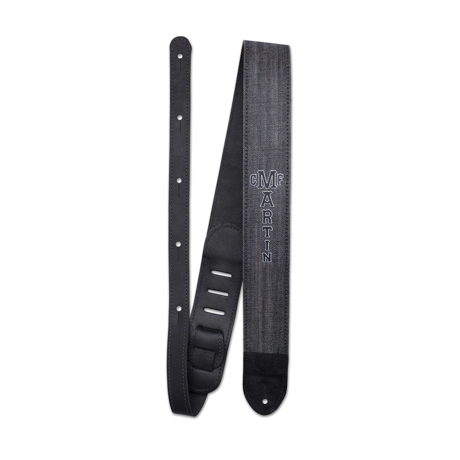 Strap, Rvrsbl, Leather/Denim, Black