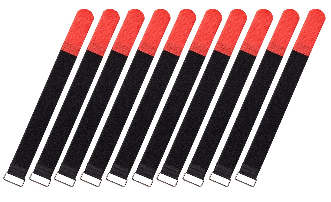 Cable Ties, 10 pcs., Extra-Large - Red