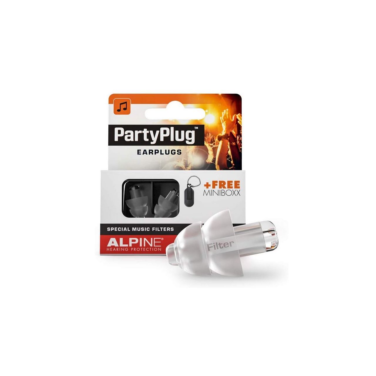 PartyPlug Gehörschutz Transparent