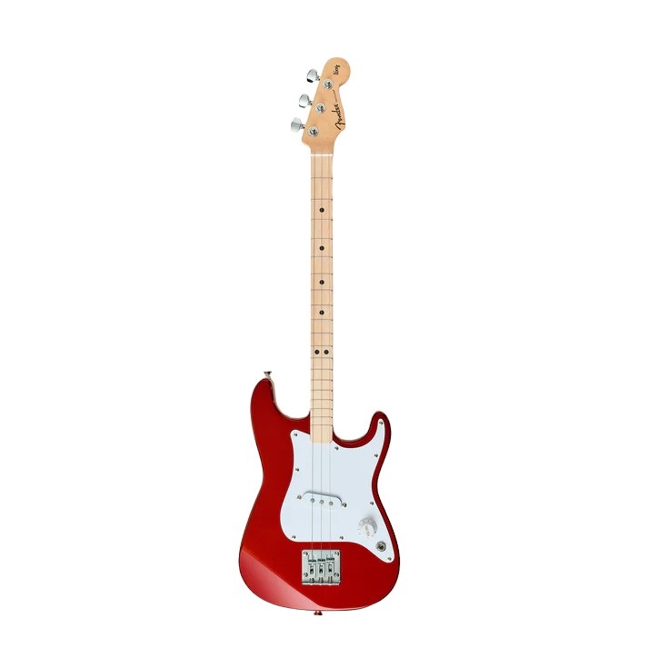 Pro Electric Fender Stratocaster Red, 3-String E-Gitarre