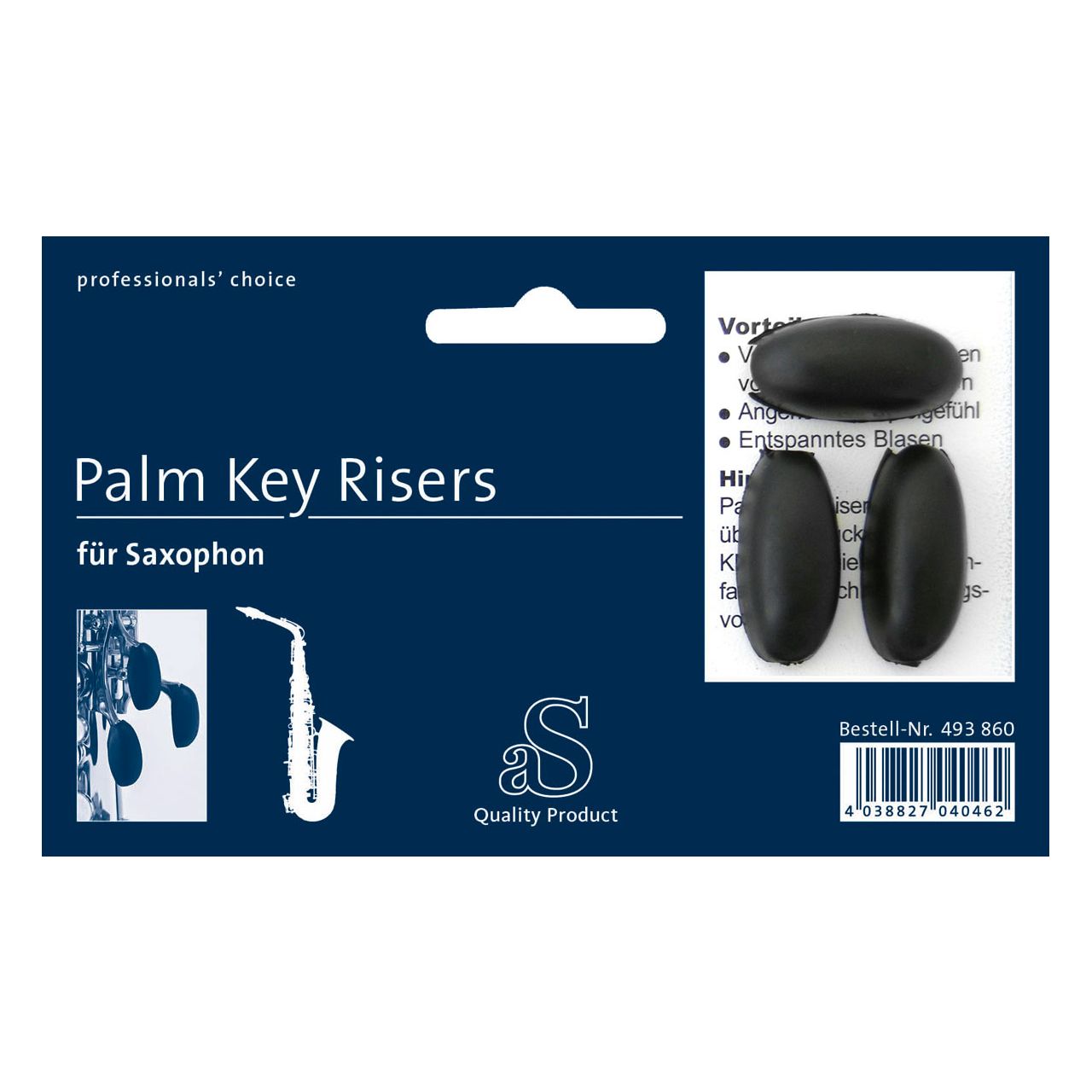 Palm Key Risers für Saxophon (Blister mit 3 Stück)