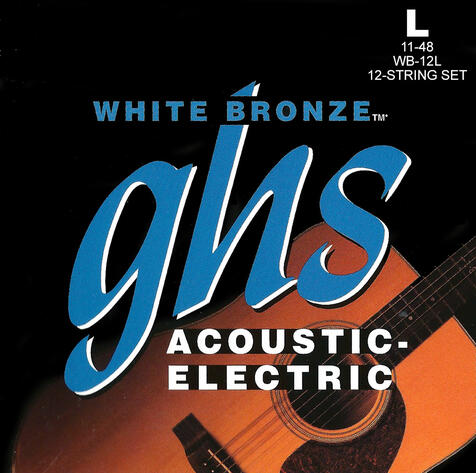 White Bronze - WB-12L - Acoustic/Electric Guitar String Set, 12-String, Light, .011-.048