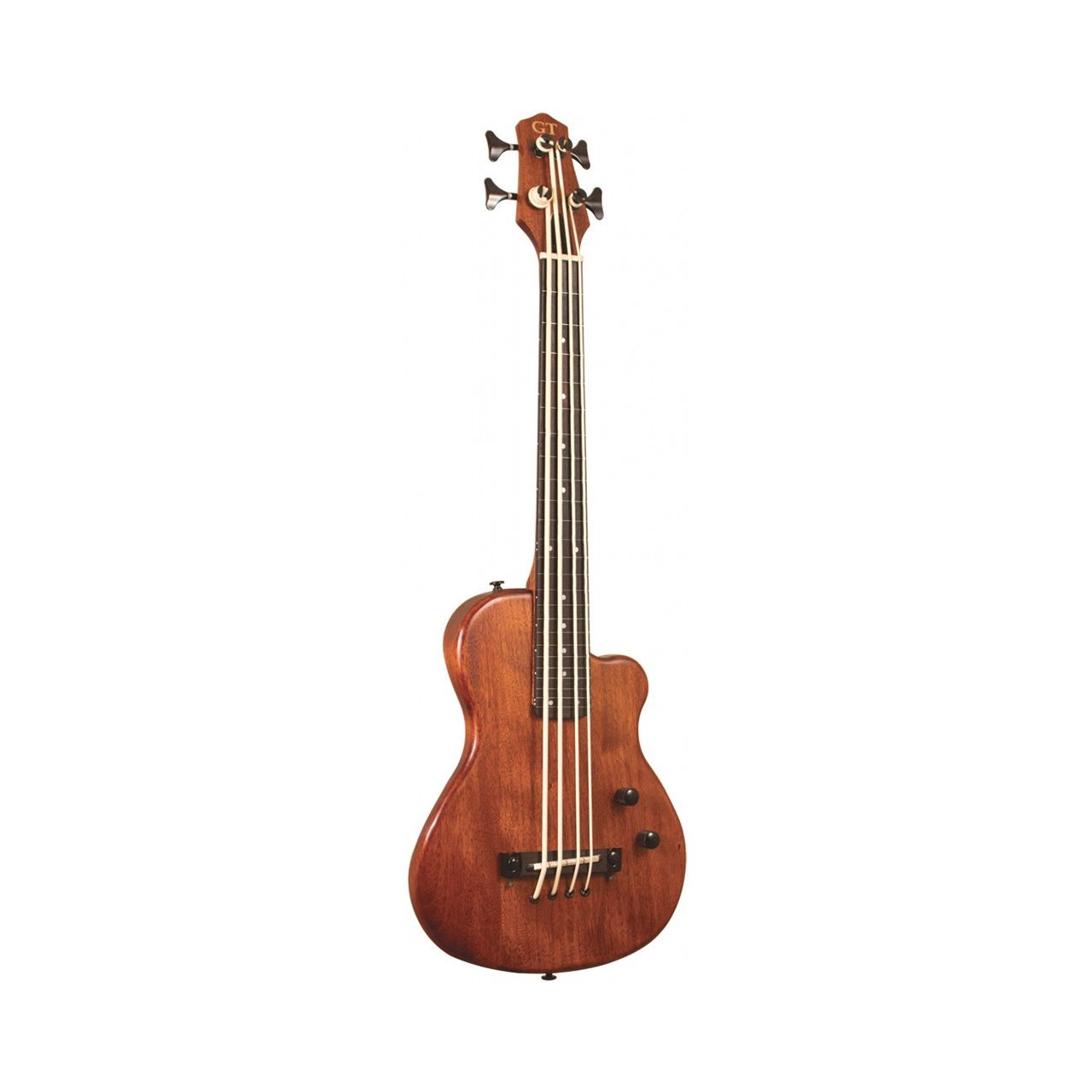 23" Fretless Micro-E-Bass mit Mahagoni-Decke