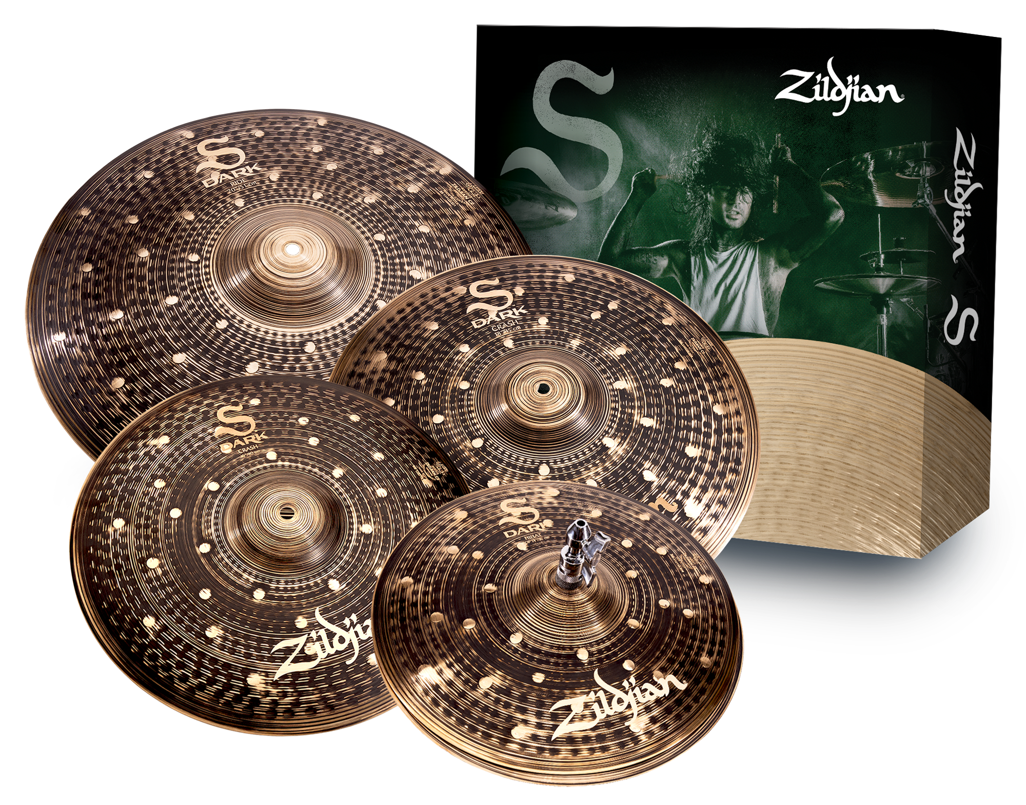 Beckenset, S Family, Dark Cymbal Pack, 14H/16+18Cr/20R