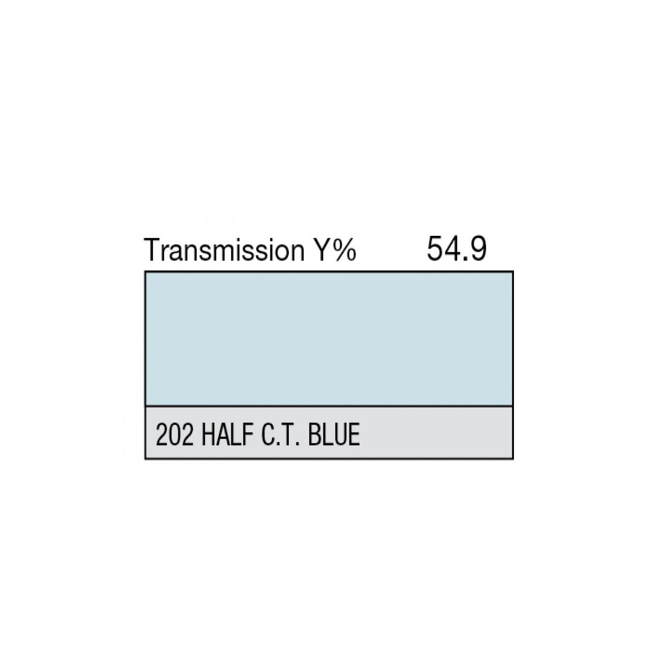 LEE-Filters, Nr. 202, Rolle 50x122cm
normal, 1/2 C.T. Blue