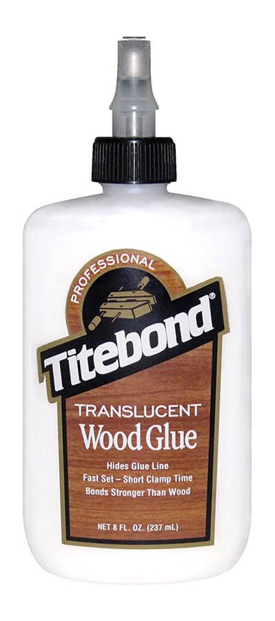 Translucent wood glue