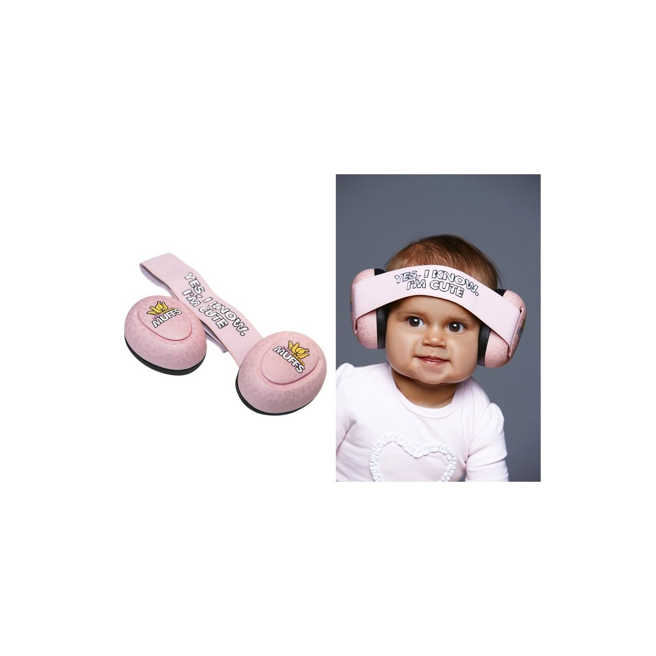 Thunderplugs Baby Banana Muffs, rosa