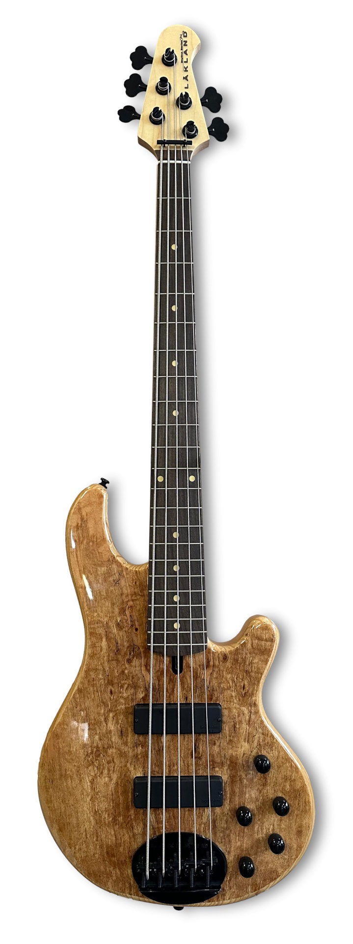 Skyline 55-01 Deluxe Bass, 5-String - Spalted Maple Top, Natural Gloss