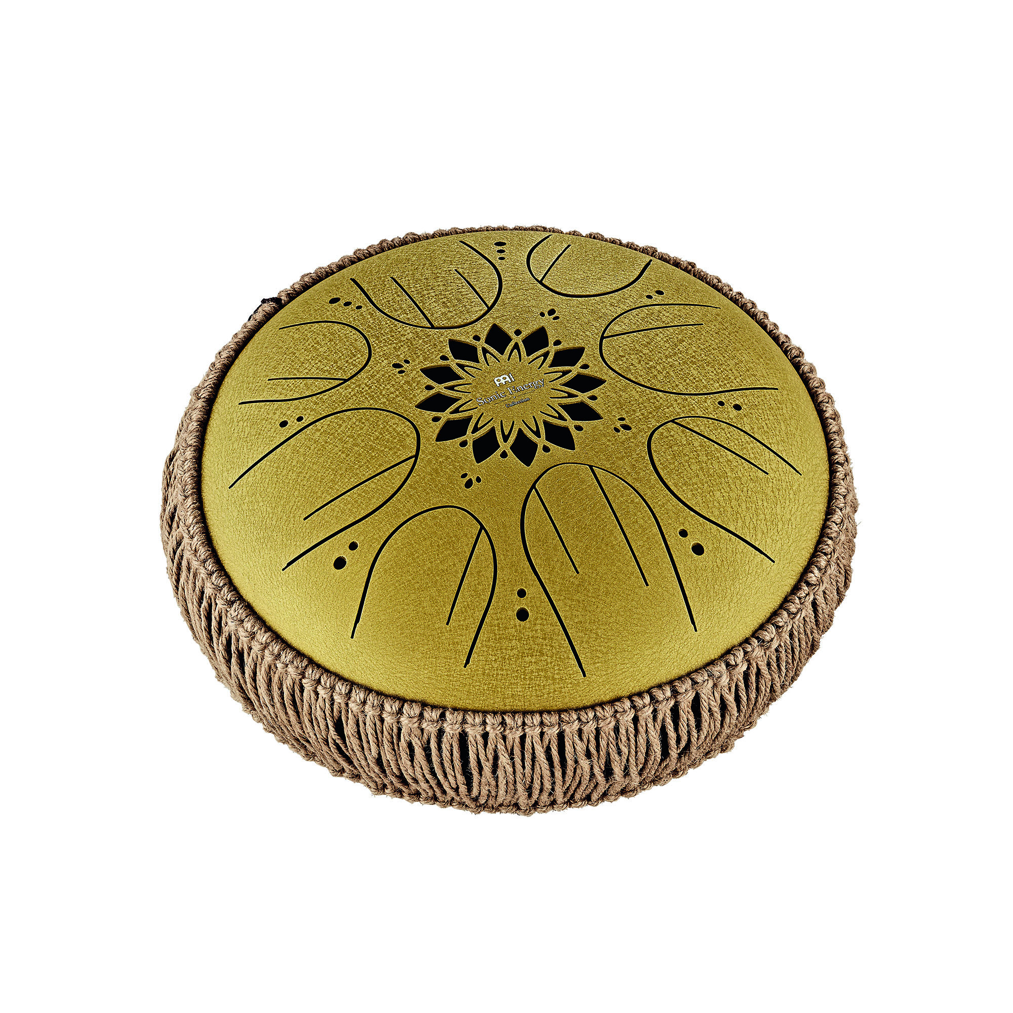 Medium Octave Steel Tongue Drum, Gold, C Dur (432 Hz), 8 Töne, 25 cm