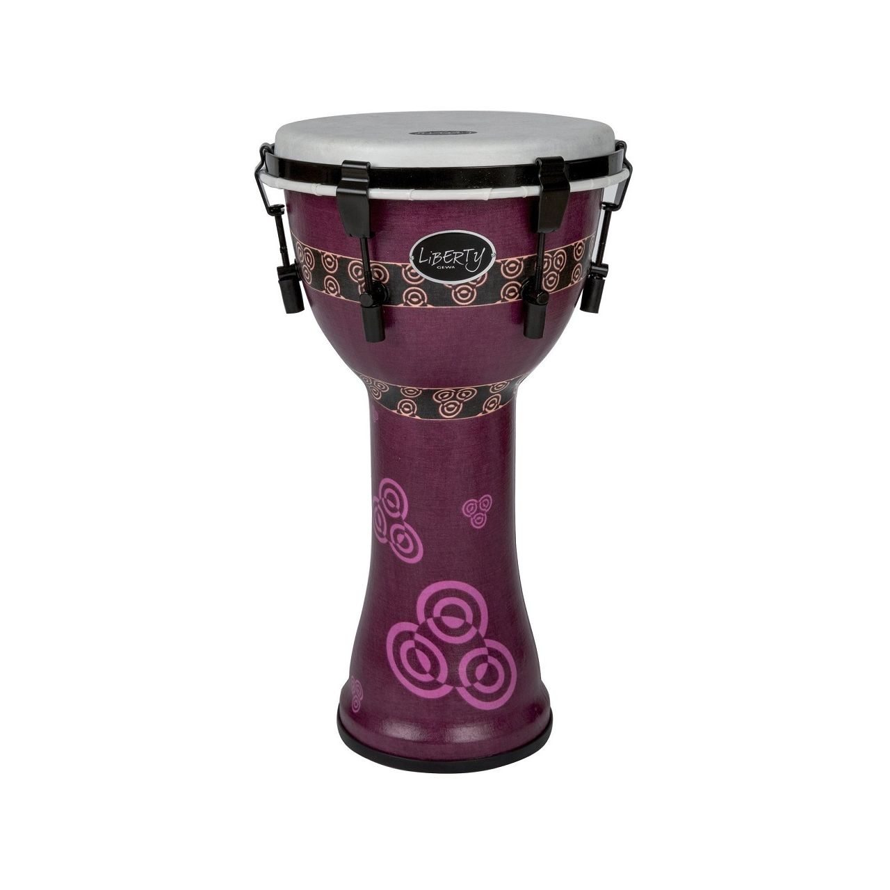 10" Djembe Liberty Serie, mechanisch gestimmt, Abstract Bali Purple  