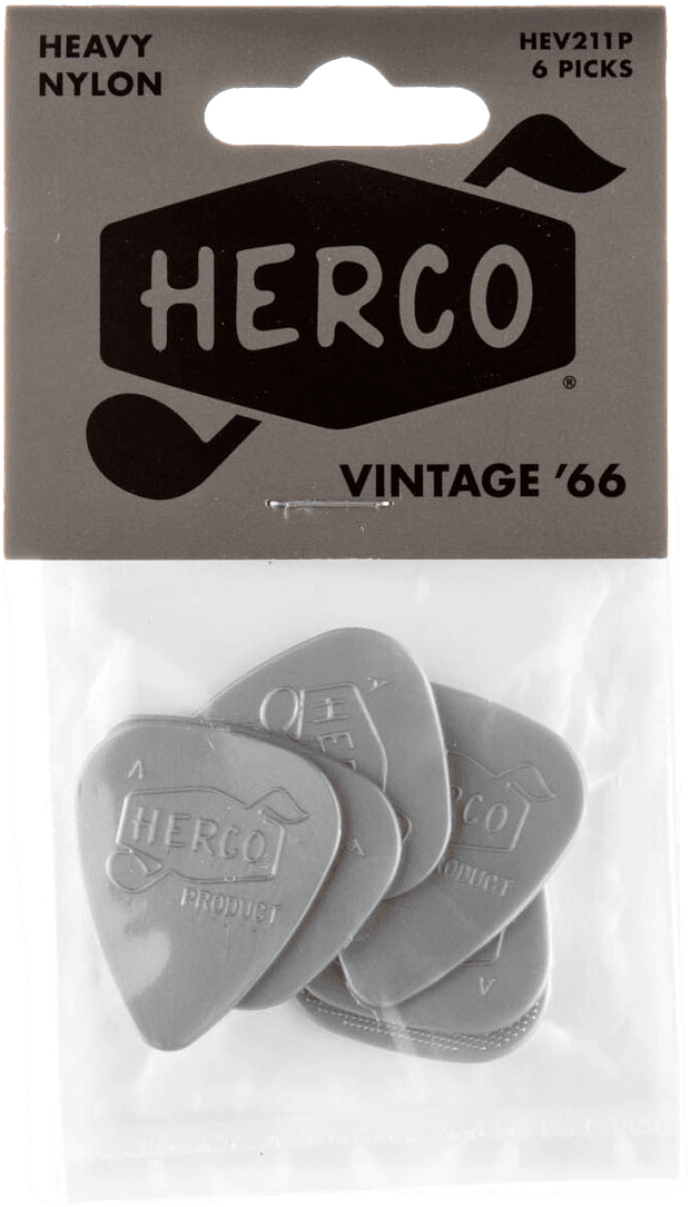 Nylon - Pick Nylon Vintage '66 HEAVY, Player's Pack (6 Stck.)