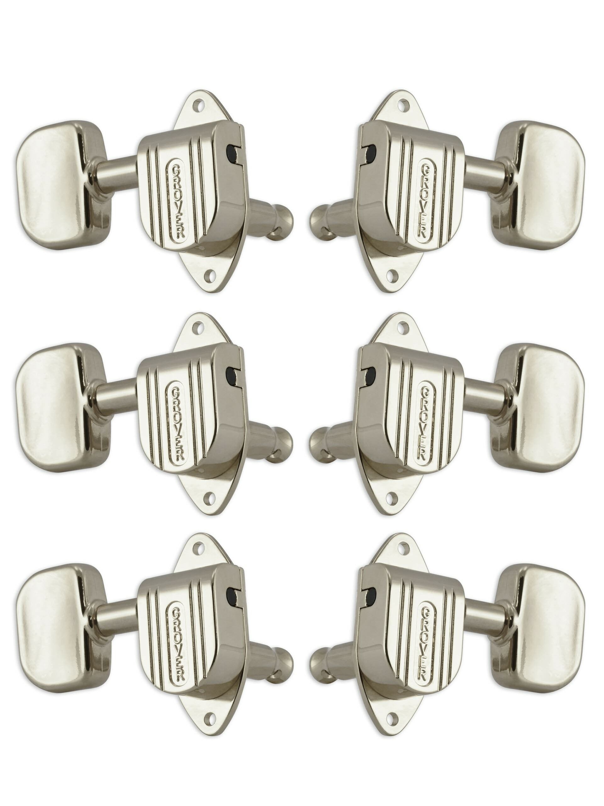 152N Full-Size Imperial Guitar Machine Heads, 3 + 3 - Nickel