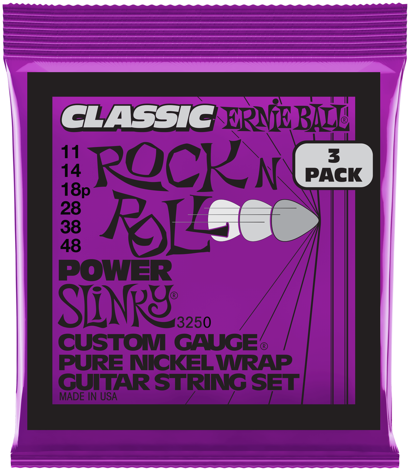 EB3250 Slinky Rock'N'Roll, Power 11-48, 3er-Pack