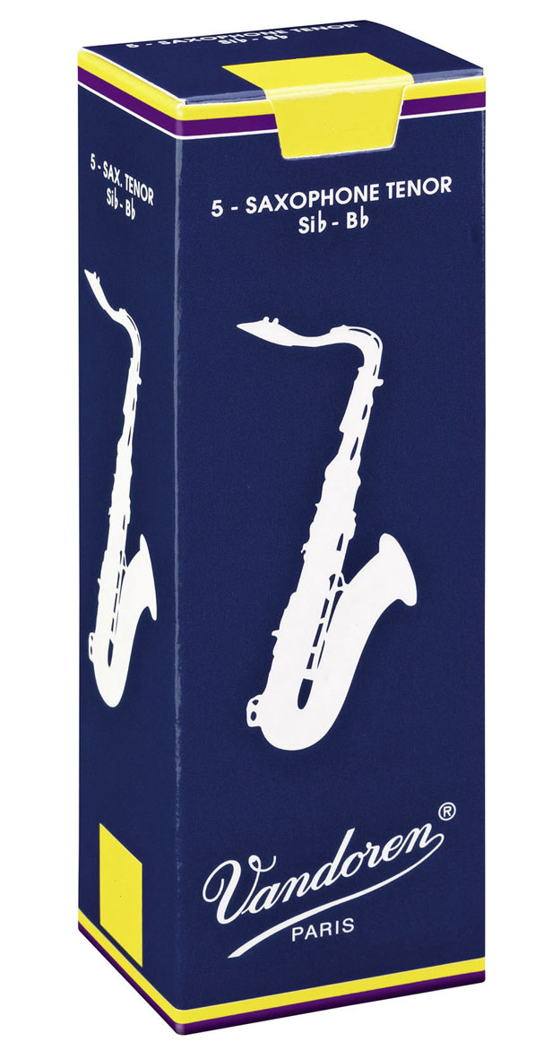 Vandoren Blätter, 1.5 für Tenor-Sax (Bb) - 5er Packung