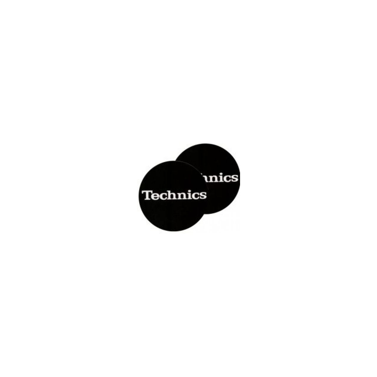 Technics Slipmat Black/White Logo (Paar)