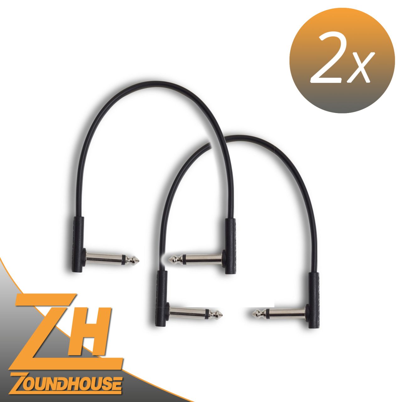 2 x Flat Patch Cable 20 cm - Patchkabel