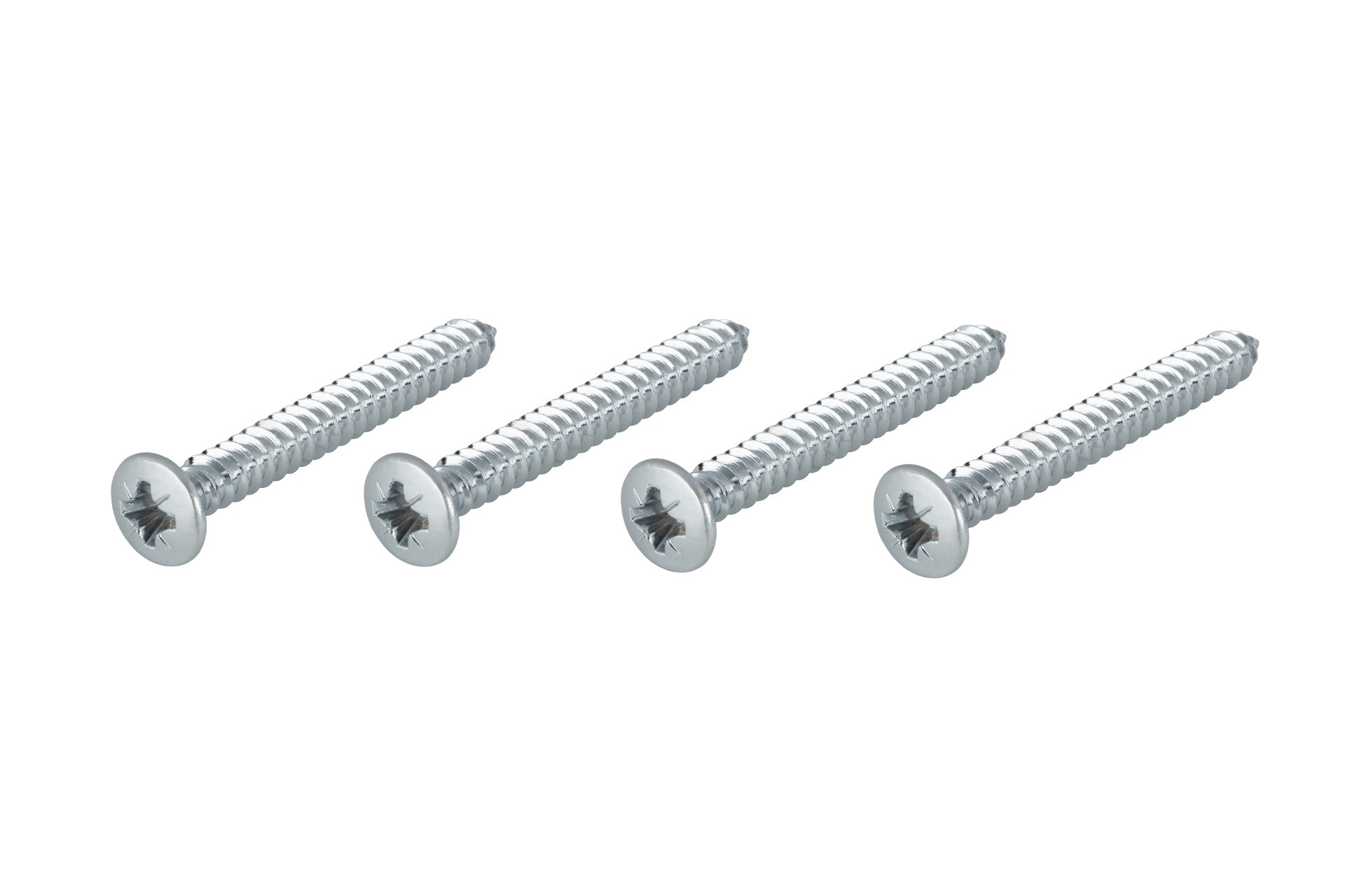 Countersunk Long Screw for Bolt-On Neck, 4,2 mm x 38 mm, 4 pcs. - Chrome