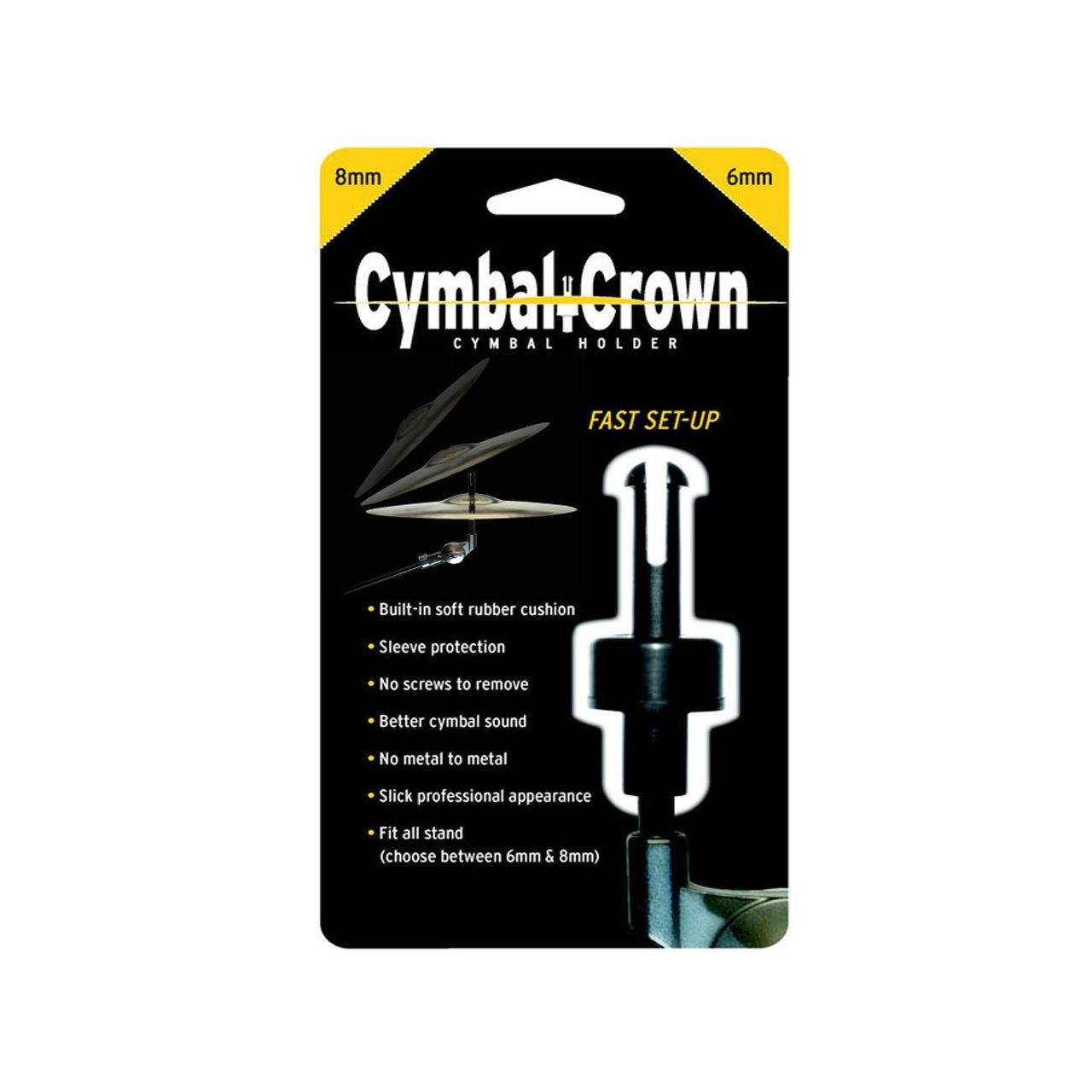 8mm Black Cymbal Holder