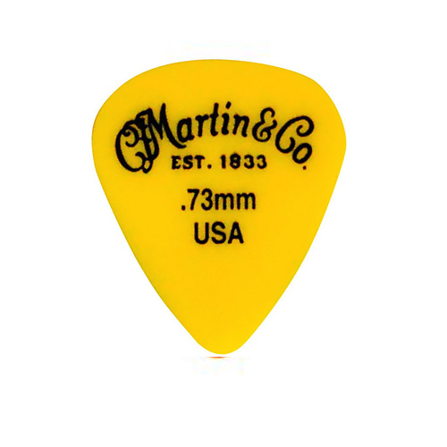 Pick, Standard  Delrin, .73mm, Yellow (72er Pack)