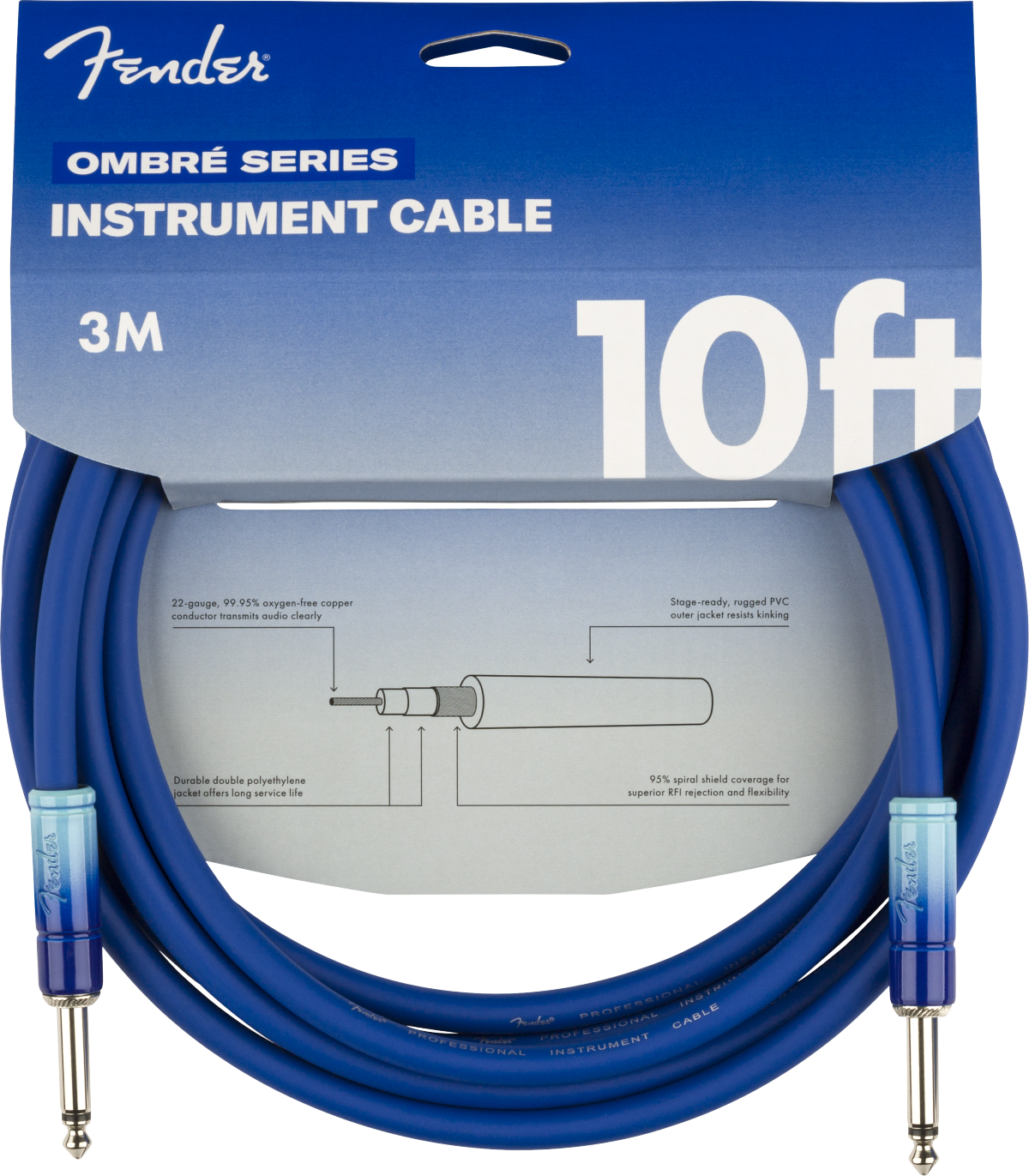 10' Ombré Cable, Belair Blue